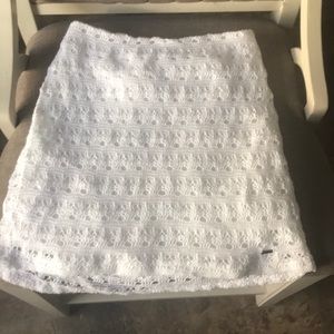 White Hollister mini skirt